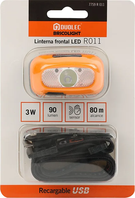 Linterna frontal LED recargable Duolec R011 · 90 lm — foto 5