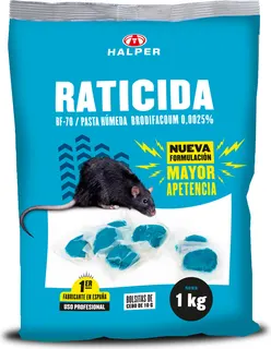 Raticida Pasta Humeda Halper BF-70 1 Kg