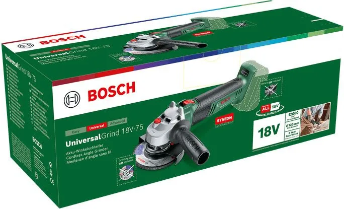 Amoladora Bosch Universal Grind 18V-75  125 mm con Bateria y Cargador — foto 5