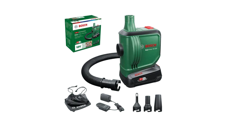 Bomba Aire Bosch Easy Inflate 18V-500 con Bateria 2,0 Ah y Cargador — foto 3