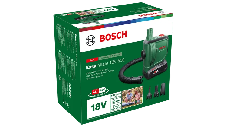 Bomba Aire Bosch Easy Inflate 18V-500 con Bateria 2,0 Ah y Cargador — foto 10