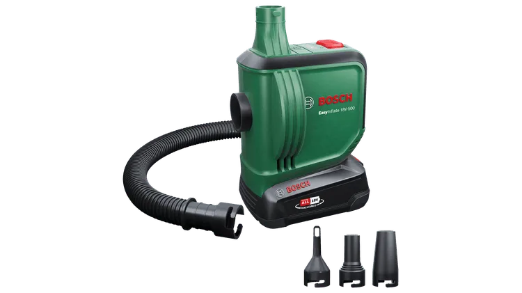 Bomba Aire Bosch Easy Inflate 18V-500 con Bateria 2,0 Ah y Cargador