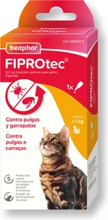 Beaphar FIPROtec Pipeta Antiparasitaria Gatos