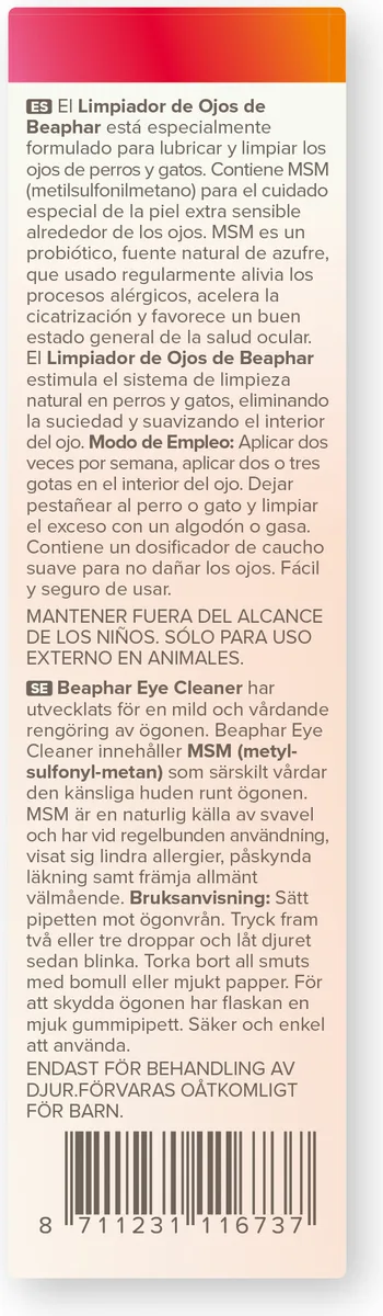 Beaphar Limpiador de Ojos Perro y Gato - 50ml — foto 2