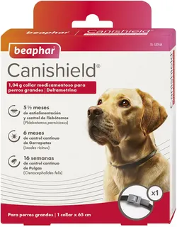 Pack 2 Unidades Canishield Collar Antiparasitario Perro Grande - 65cm