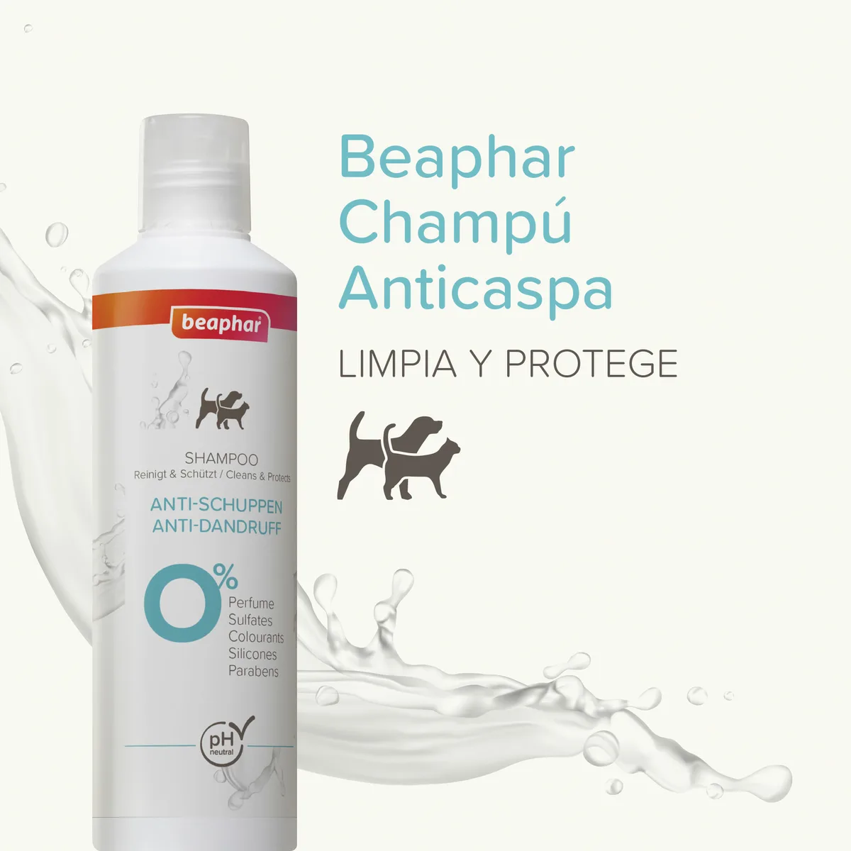 Champu Anticaspa Perros y Gatos Beaphar 250 ml — foto 2