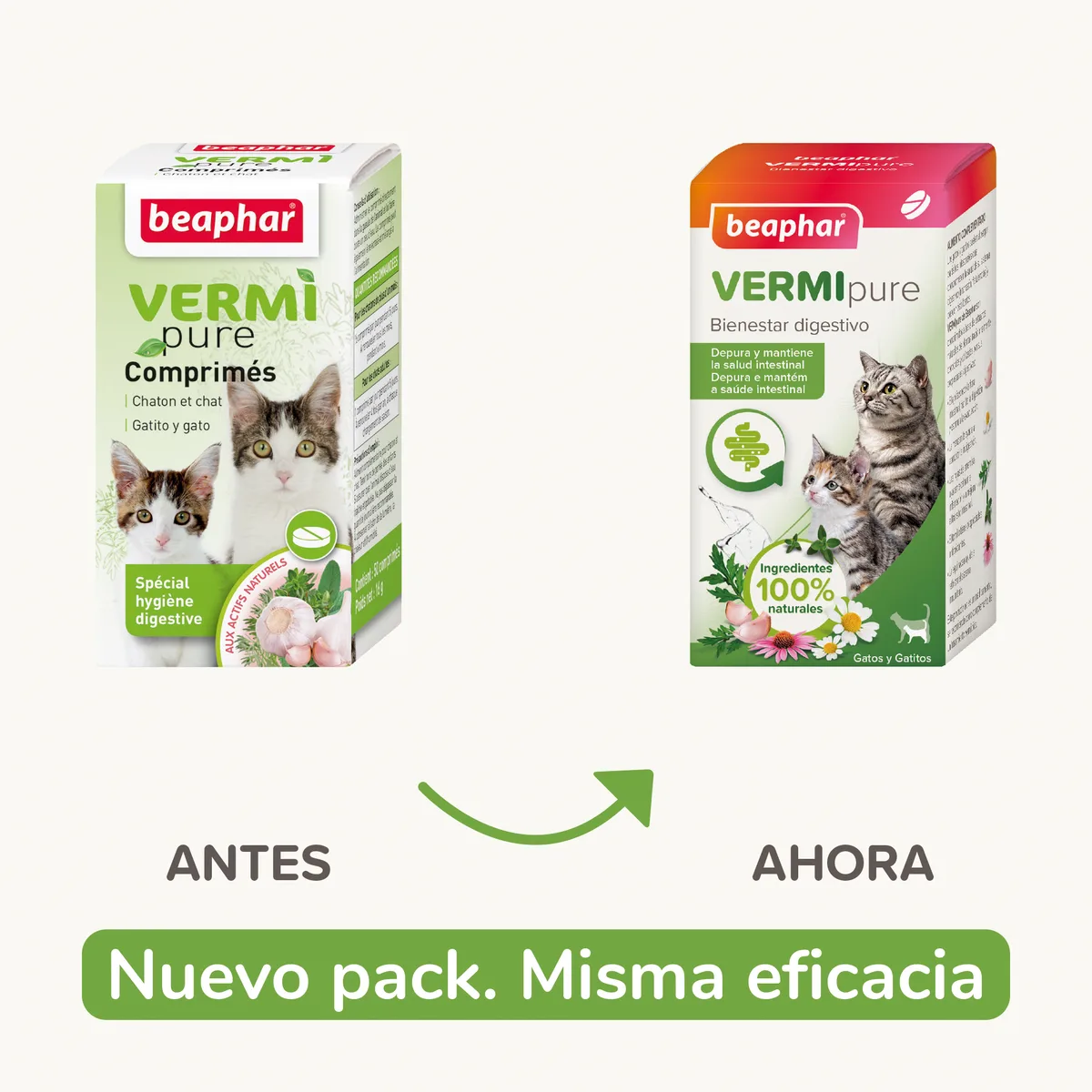 Beaphar VERMIpure 50 Comprimidos Gatos y Gatitos — foto 2