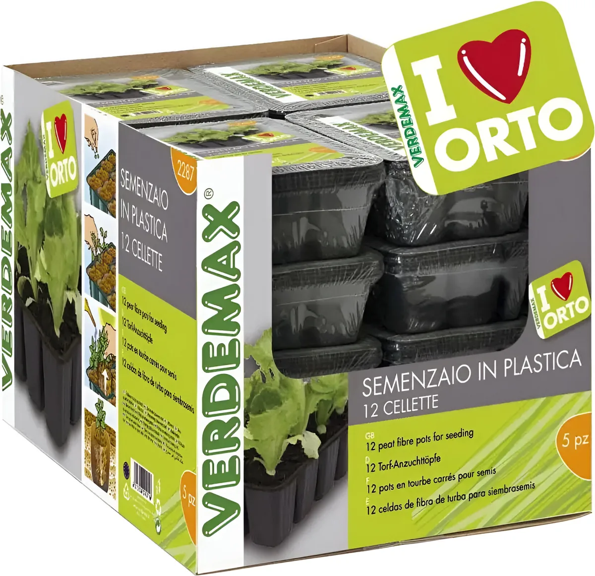 Semillero de Plastico - 5 piezas cm 18 x 13.5 xh 5.5 — foto 2