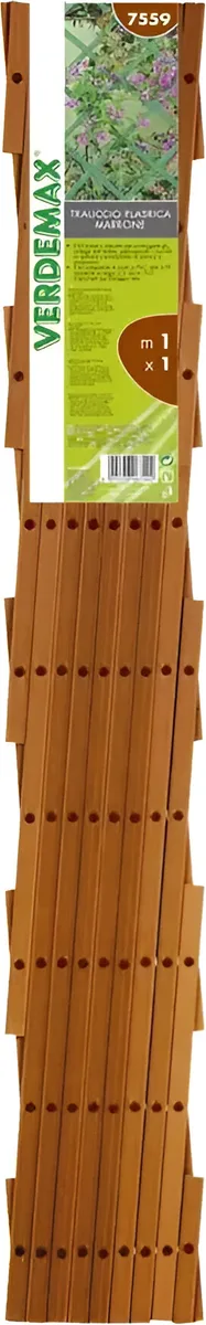 Celosia Extensible PVC Marron 1 x 2 Metros — foto 3