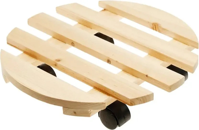 Soporte Maceta Madera Redondo 35 cm