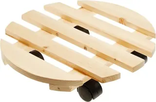 Soporte Maceta Madera Redondo 35 cm