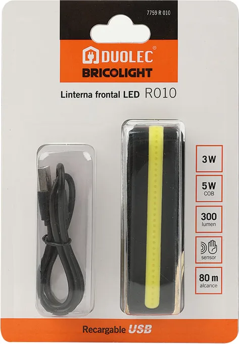Linterna frontal LED recargable Duolec R010 · 300 lm — foto 5