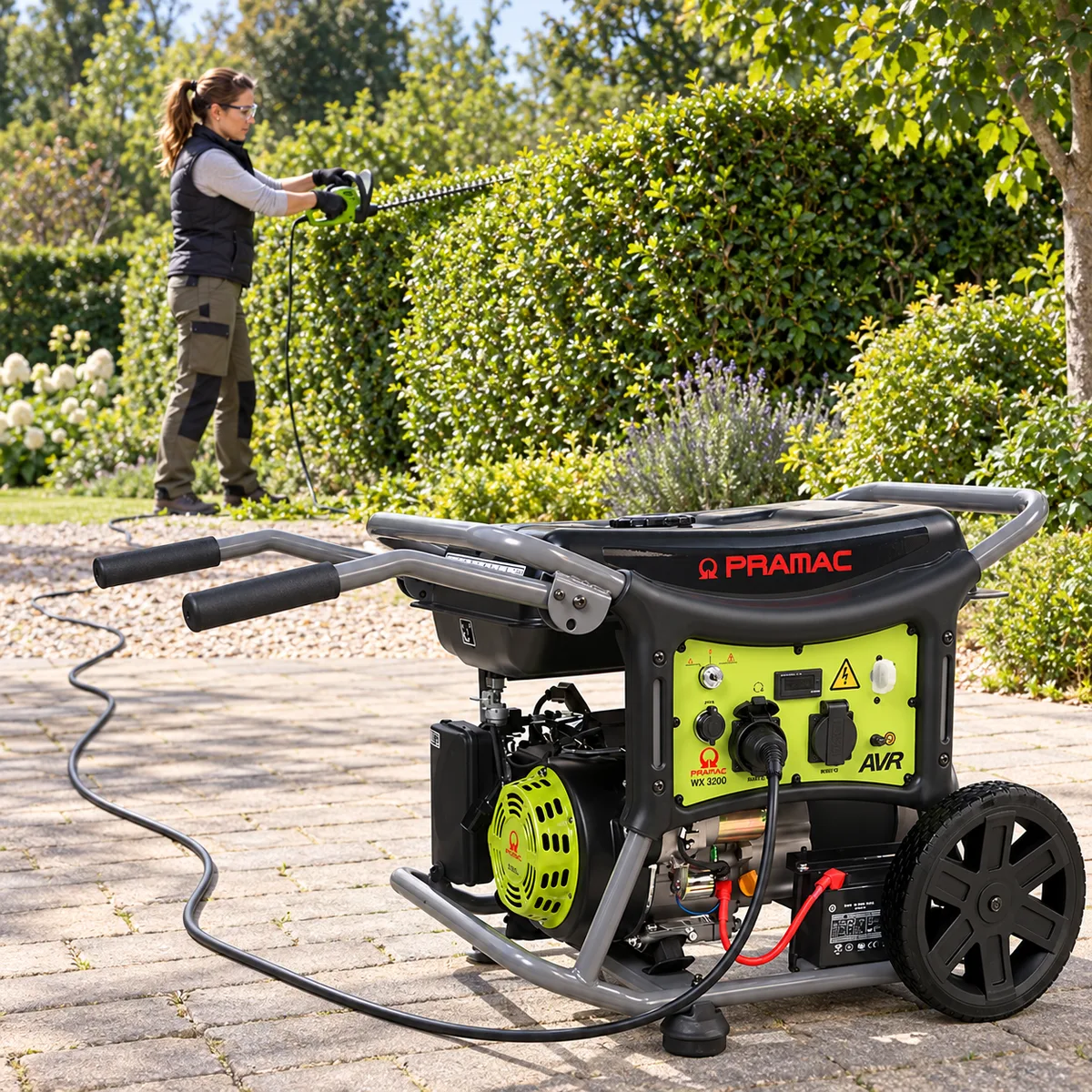 Generador de gasolina Pramac WX 3200 ES CONN · 2.450 W · arranque eléctrico — foto 4