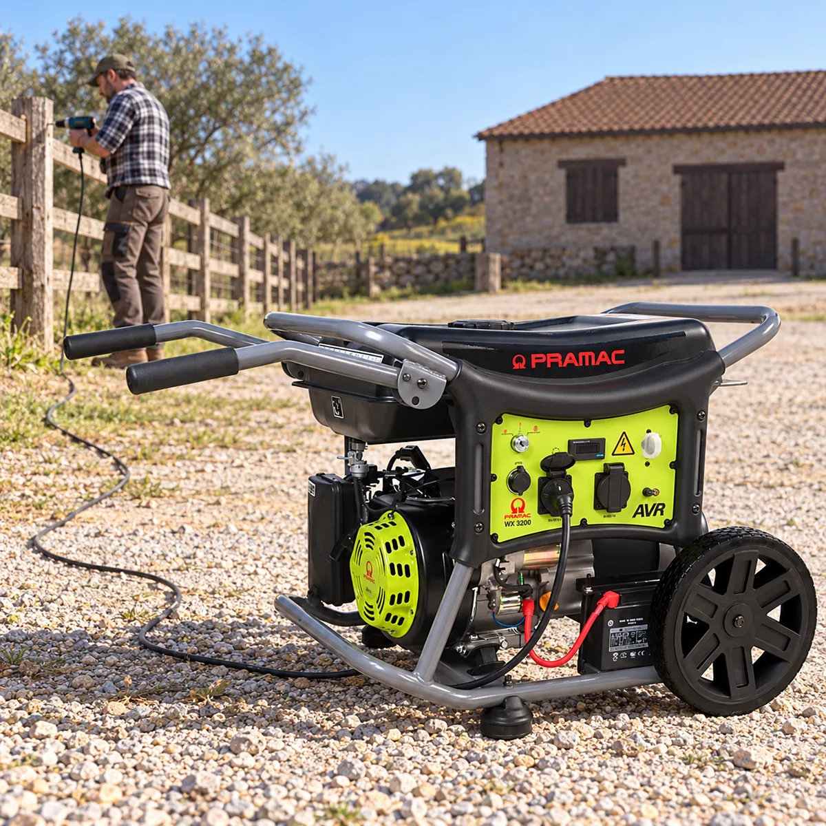 Generador de gasolina Pramac WX 3200 ES CONN · 2.450 W · arranque eléctrico — foto 3