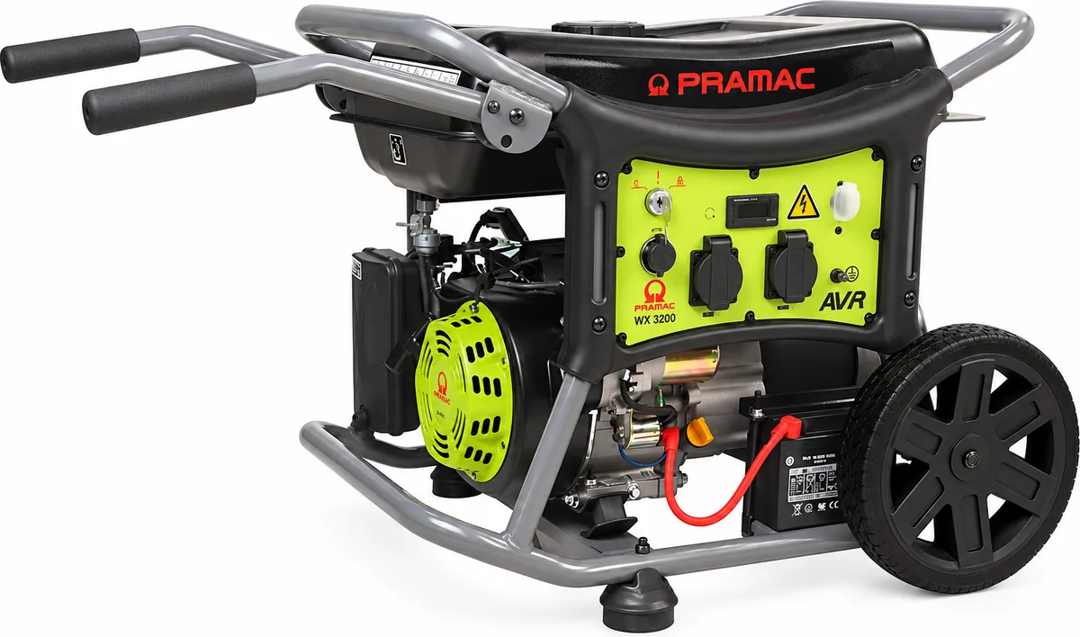 Generador de gasolina Pramac WX 3200 ES CONN · 2.450 W · arranque eléctrico