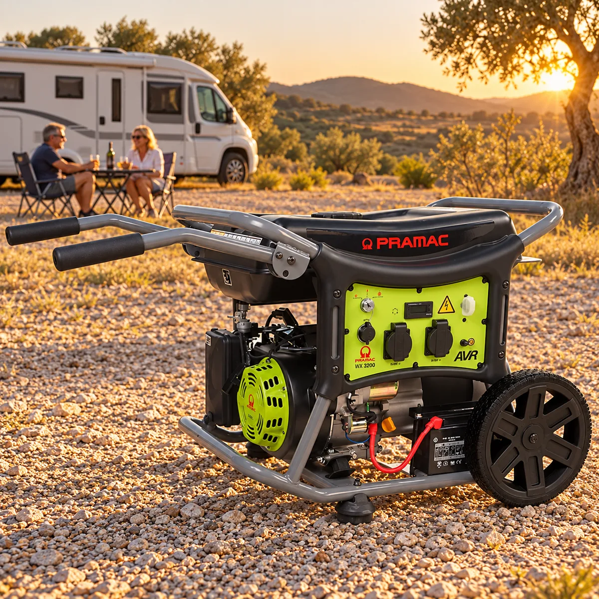 Generador de gasolina Pramac WX 3200 ES CONN · 2.450 W · arranque eléctrico — foto 5