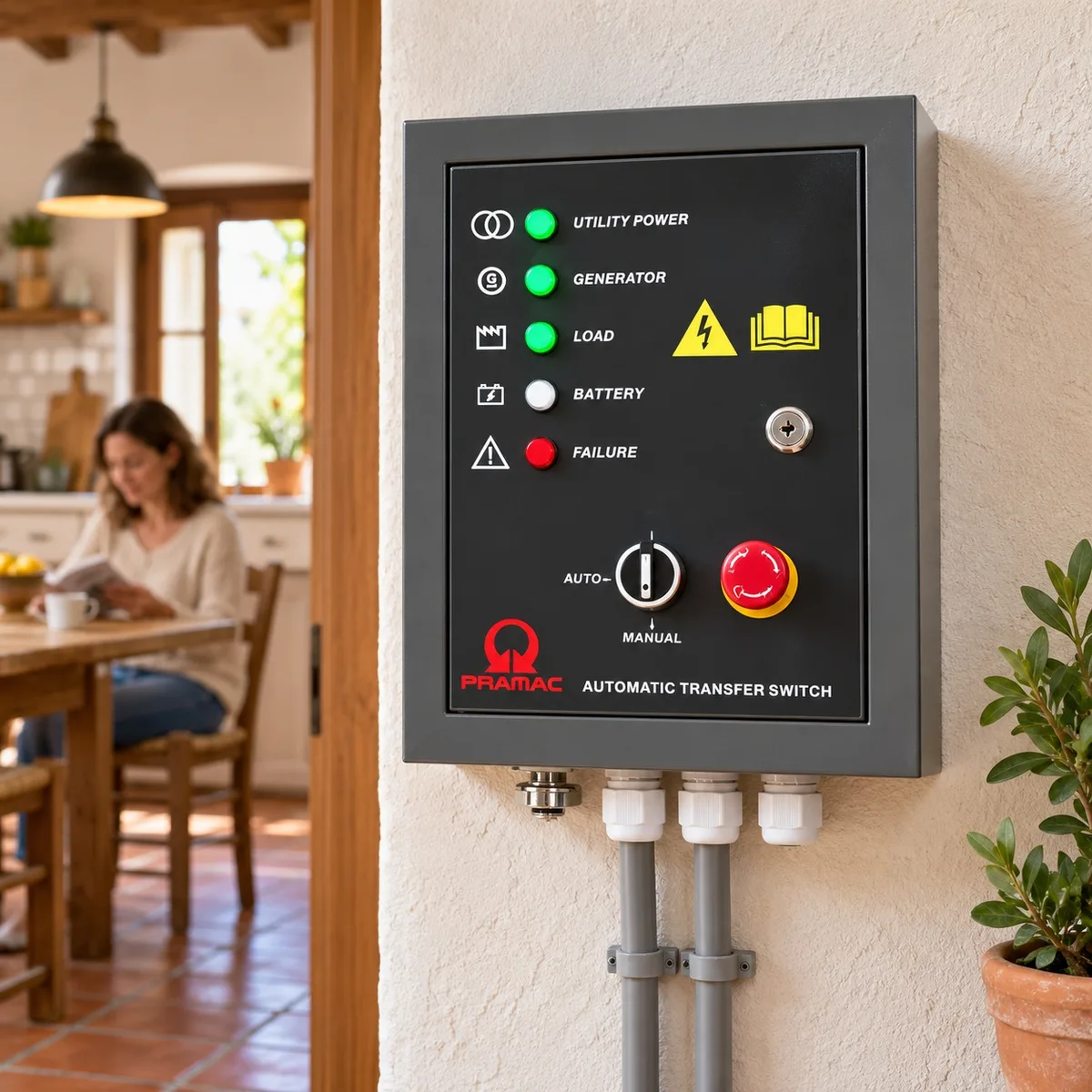 Cuadro automático AMF Pramac WX + CONN · ATS monofásico 230 V — foto 6