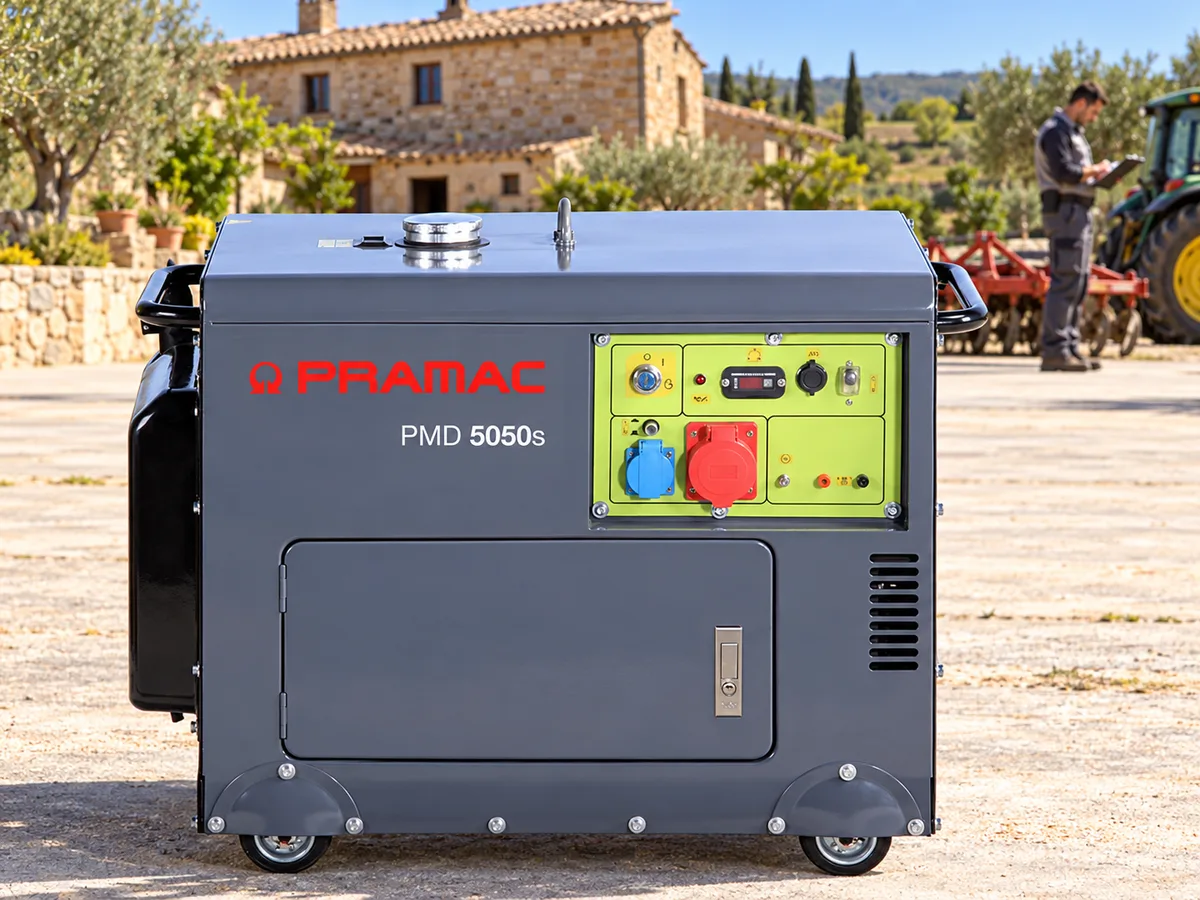 Generador diésel Pramac PMD5050S · trifásico 400 V · 3.600 W nominales — foto 5