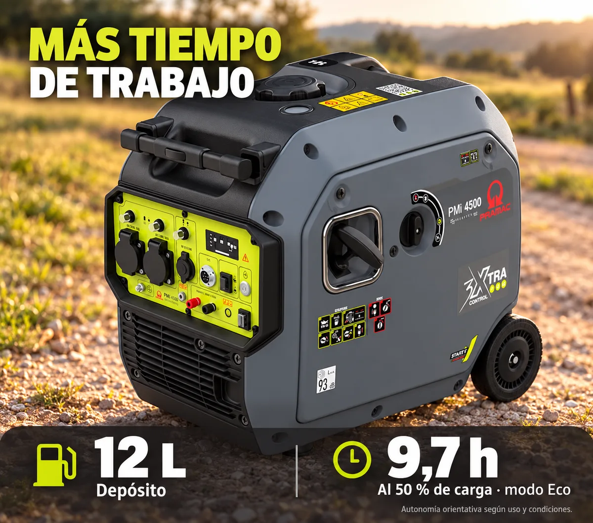 Generador inverter Pramac PMi4500 · 3.800 W · arranque eléctrico — foto 6