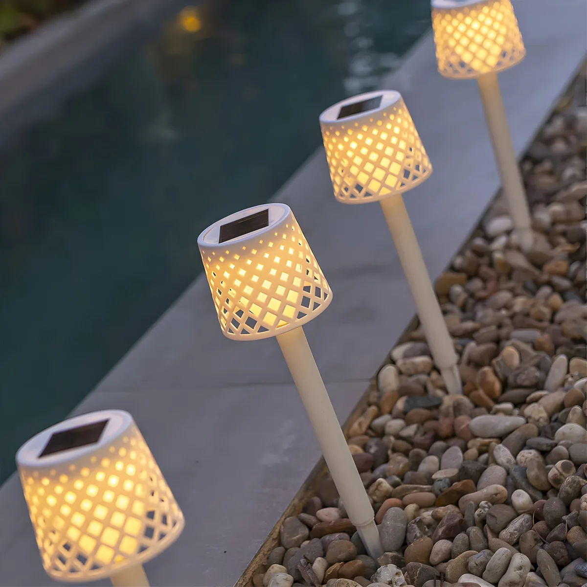 Aplique Solar Jardin Blanco 4 uds — foto 7