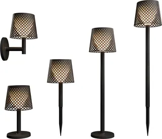 Lampara Solar Negra Greta 5 en 1