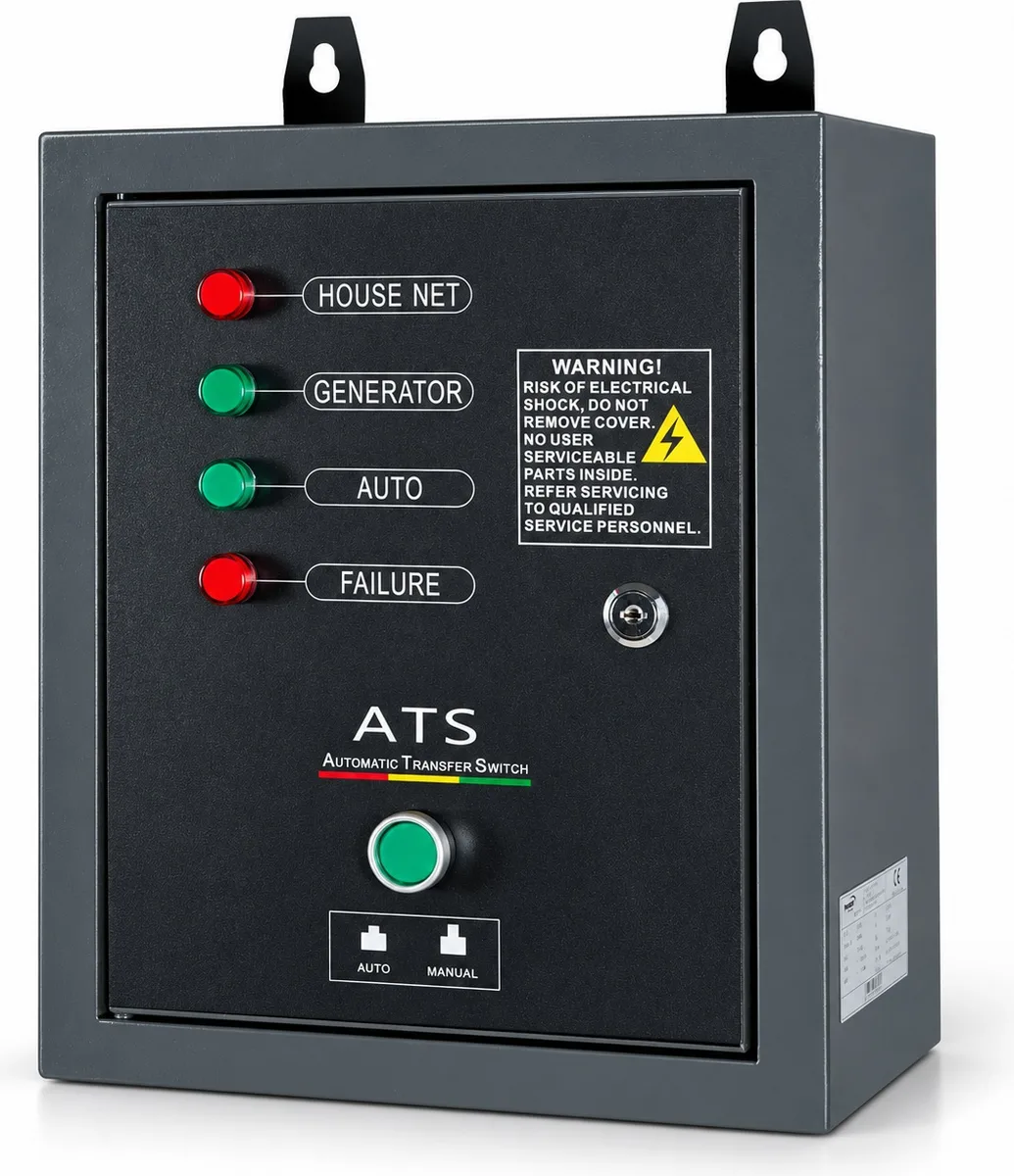 Cuadro automático ATS/AMF Pramac PMD5000S · monofásico · cable de control 8 m — foto principal
