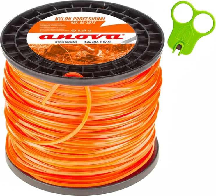 Hilo Desbrozadora Nylon Cuadrado 4.0 mm 87 Metros