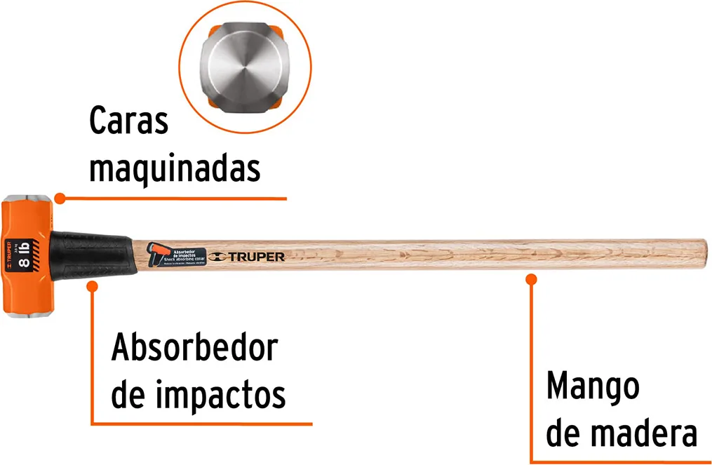 Maza Octogonal 3,5 Kg — foto 2