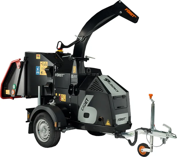 Biotrituradora Forst B&S 23HP con Remolque  Tritura Ramas de 150mm Motor Vanguard EFI