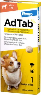 AdTab Comprimidos Masticables Antiparasitarios Perros 5,5 - 11 Kg