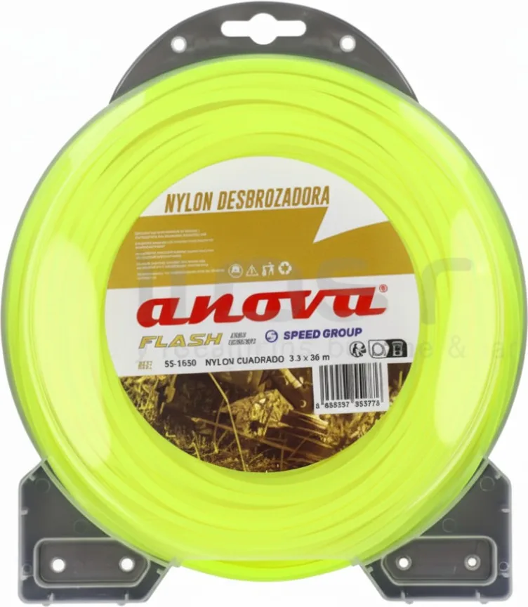Hilo Desbrozadora Nylon Cuadrado Flash 2.7mm 60 Metros