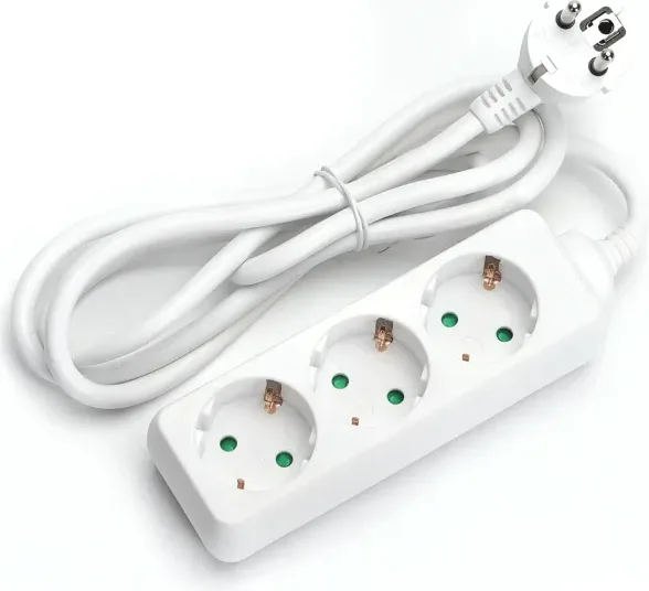 Regleta Alemana 3 Vias sin Interruptor 1,5 m — foto 2