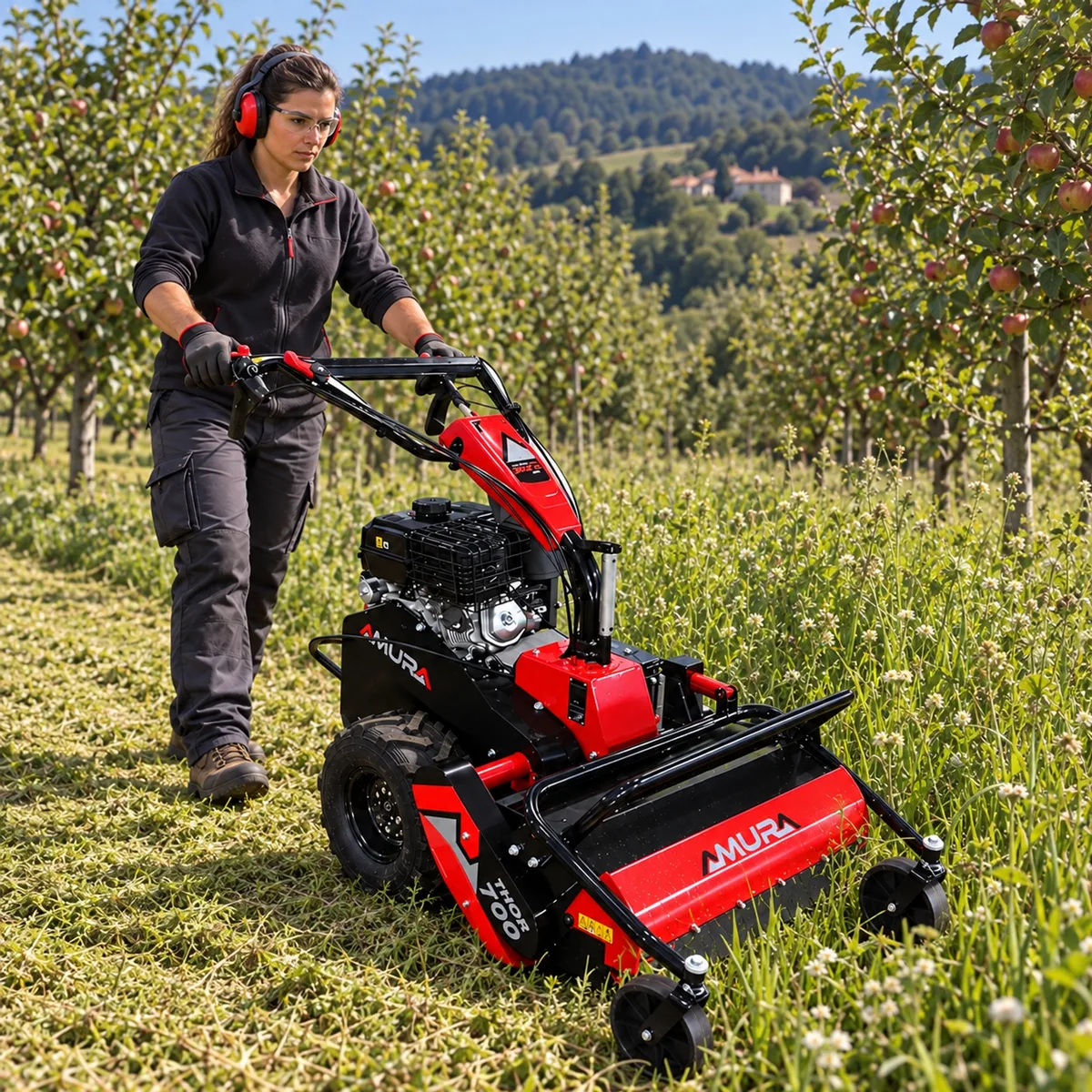 Desbrozadora de martillos Amura Thor 700 · 302 cc · 69 cm · arranque eléctrico — foto 11