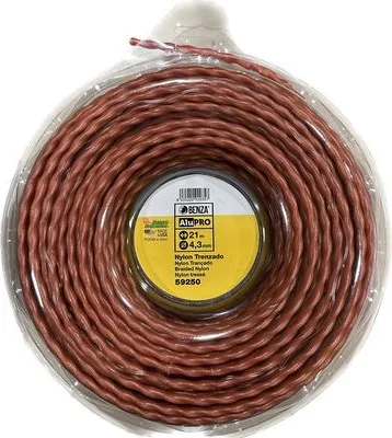 Hilo Desbrozadora Profesional Nylon Trenzado Alum 4,3mmx21m