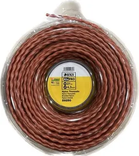 Hilo Desbrozadora Profesional Nylon Trenzado Alum 4,3mmx21m