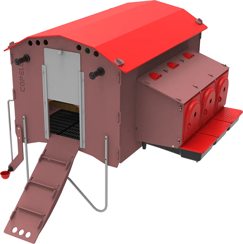 Gallinero Movil Red Roof Grande 75x120 L