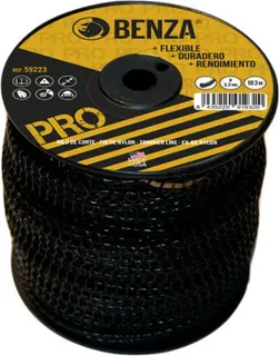 Hilo Nylon Desbrozadora Trenzado Pro Benza 3,3 mm 183 Metros