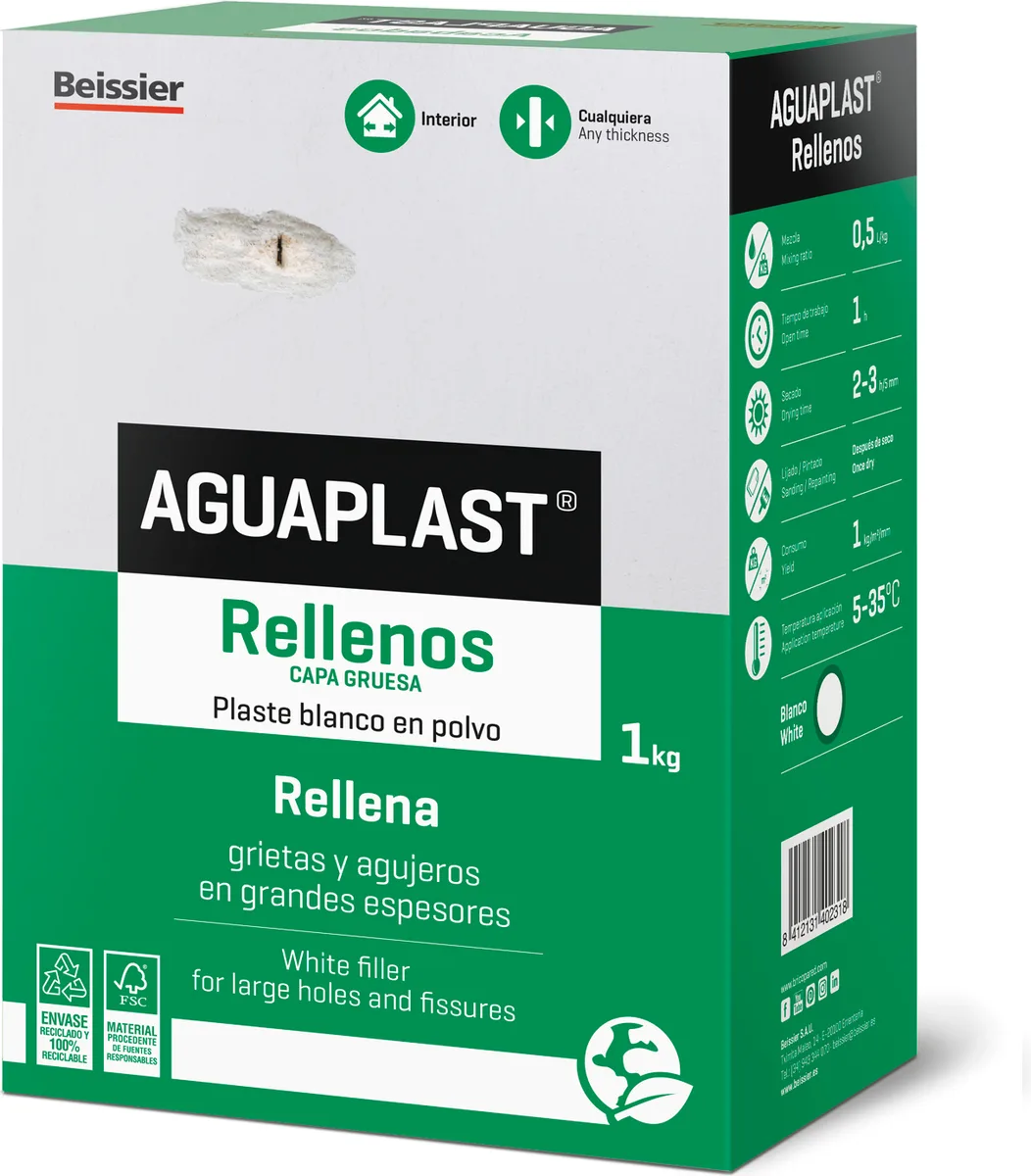 Aguaplast Rellenos Estuche 1 kg