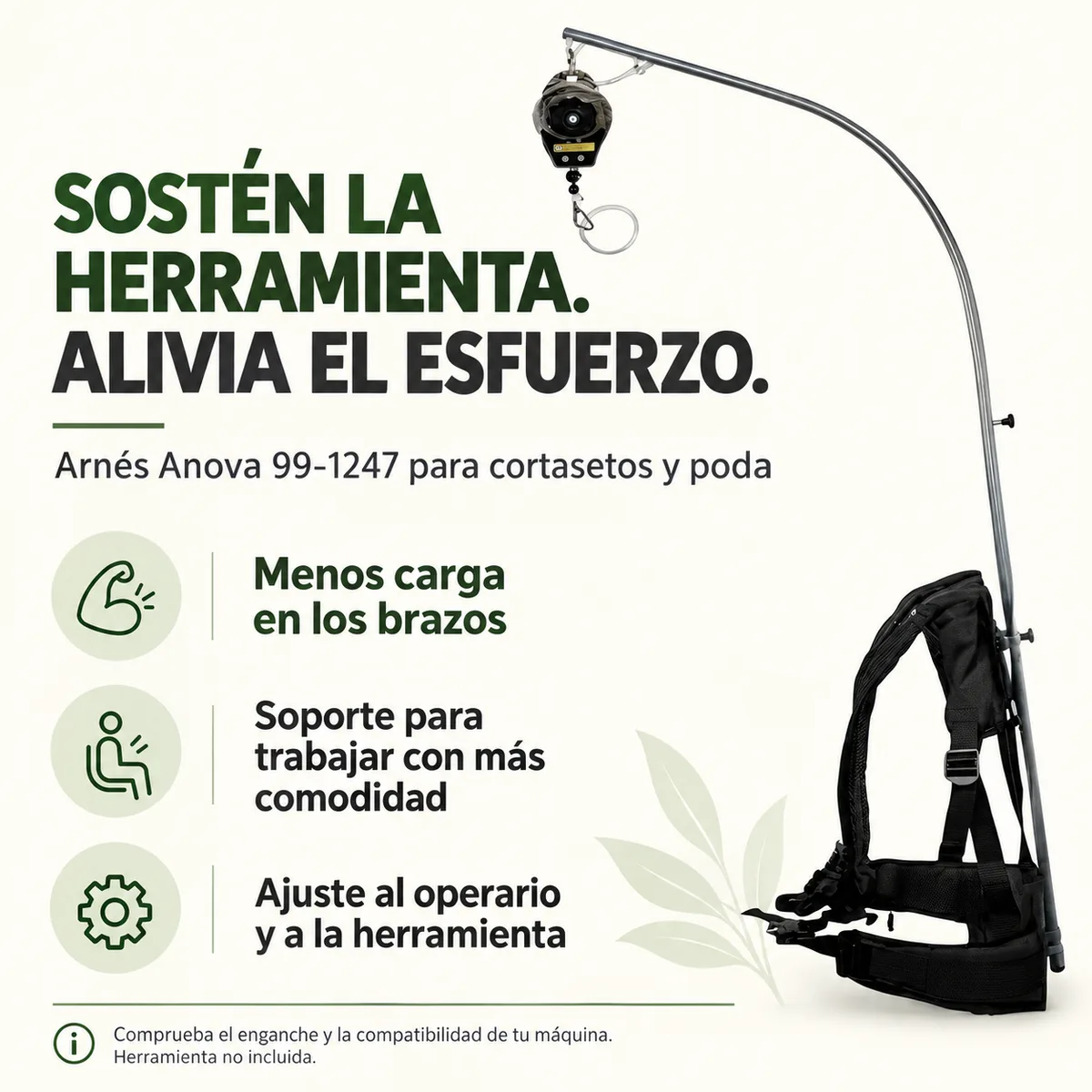Arnés Anova gravedad cero para cortasetos y poda 99-1247 — foto 2
