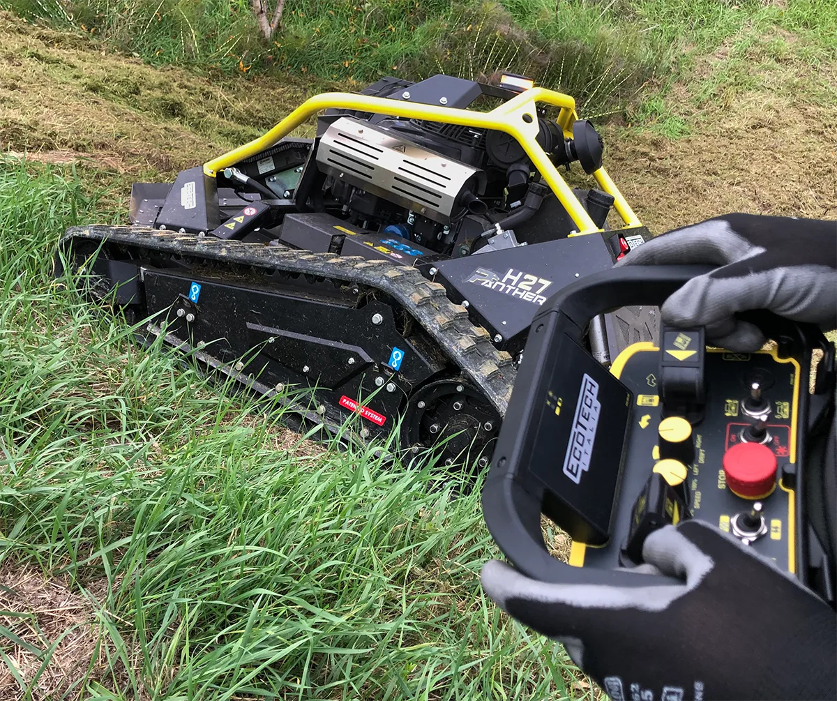 Desbrozadora oruga Ecotech H27 LYNX - Control Remoto y Potencia Honda en 100 cm de Corte — foto 2