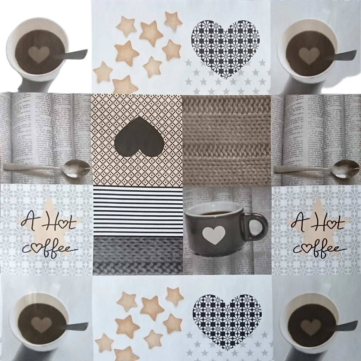 Mantel QD-Tex Q3 Hot Coffee 1.40x Metro Lineal