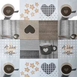 Mantel QD-Tex Q3 Hot Coffee 1.40x Metro Lineal