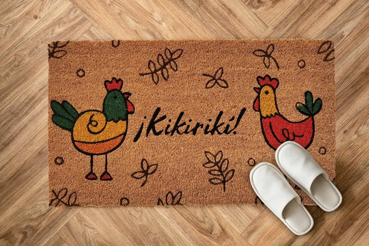 Felpudo Coco Natural Kikiriki 40x70 — foto 2
