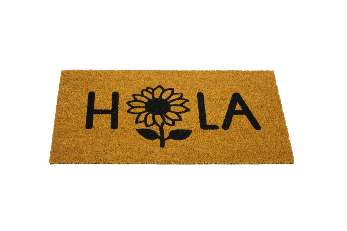 Felpudo Coco/Pvc Hola Girasol 40x70