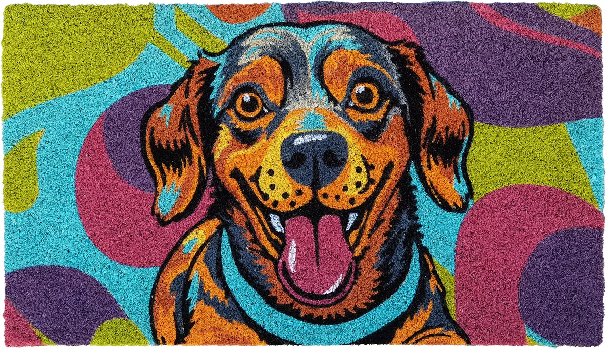 Felpudo Coco Blanco Perro Pop 40x70 — foto principal