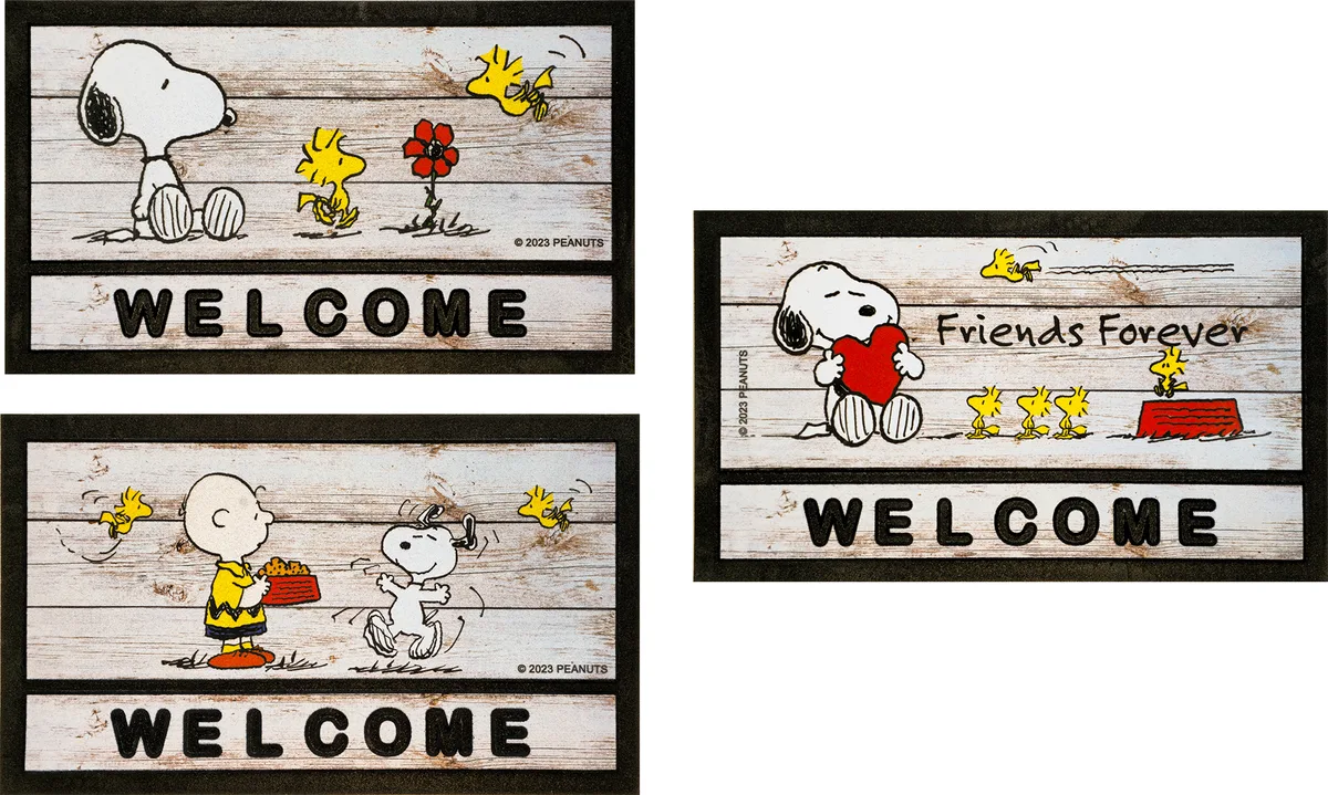 Felpudo Goma Peanuts Snoopy Welcome 40x68 — foto 2