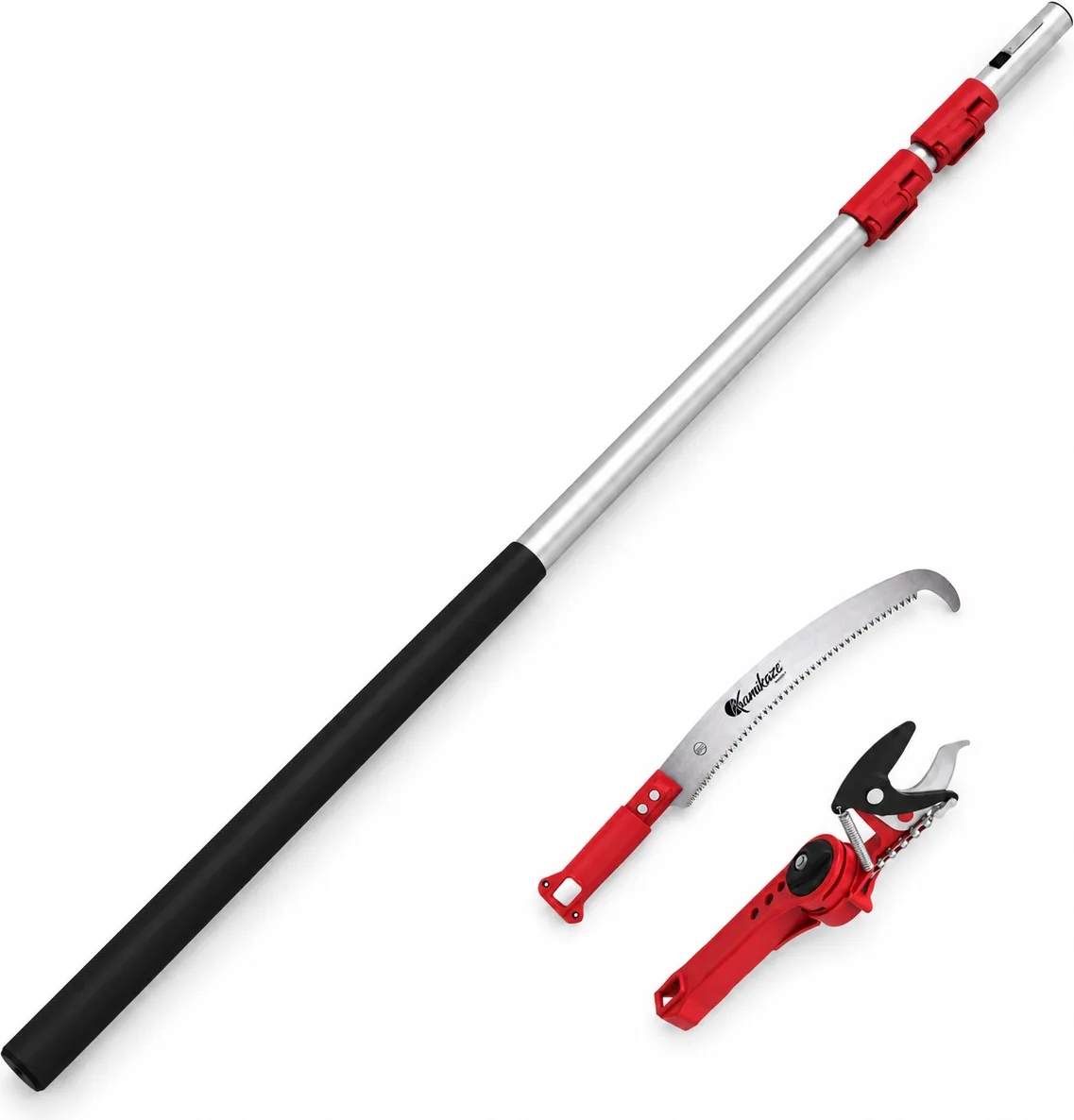 Pack de poda en altura Kamikaze Multi-tool · pértiga 1,5-4,5 m + serrucho 330 mm + tijera MT-63