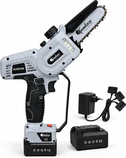 Motosierra de poda a batería Kamikaze KVS5700 · Ø 80 mm · 2 baterías y cargador