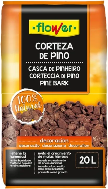 Corteza de Pino Flower Calibre 15/30 20 Litros
