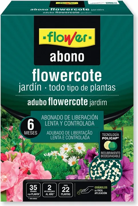 Abono FlowerCote Plus 6 Meses 800 Gr